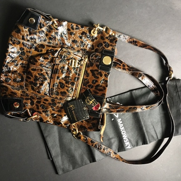 B Makowsky NEW leather tote w/ shoulder strap - Picture 2 of 9